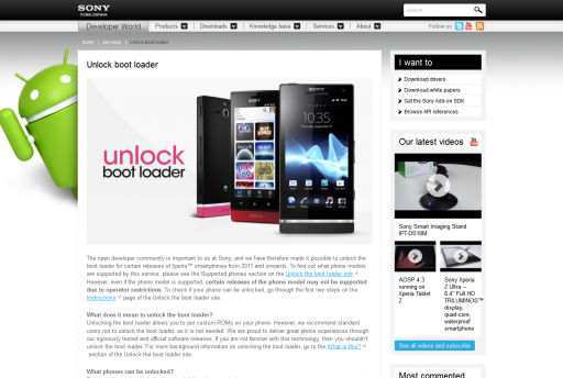 Unlock boot loader – Developer World