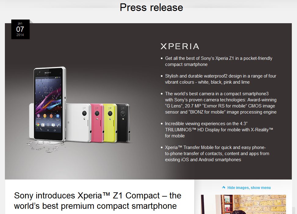 【Z1 compact】Xperia Z1 fと比較してみた。ガラスマ機能不要なら超pushです！